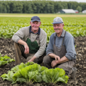 Landwirtschaftliche Helfer für die Rübenernte